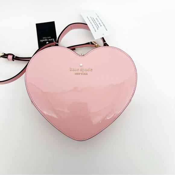 NWT Kate Spade Love Shack Heart Crossbody Bag Tea Rose Pink - Picture 2 of 7